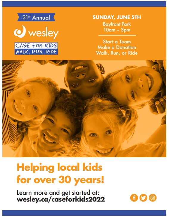Wesley Case for Kids taking place this Sunday