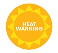 Heat Warning notification for the City of Hamilton