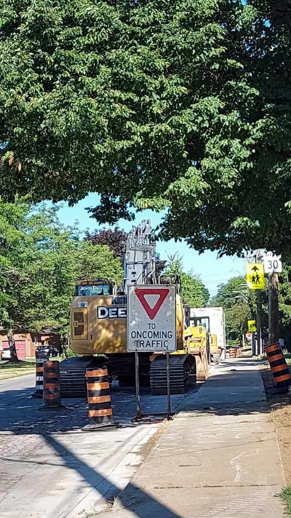 Construction ongoing in the Rolston Neighbourhood