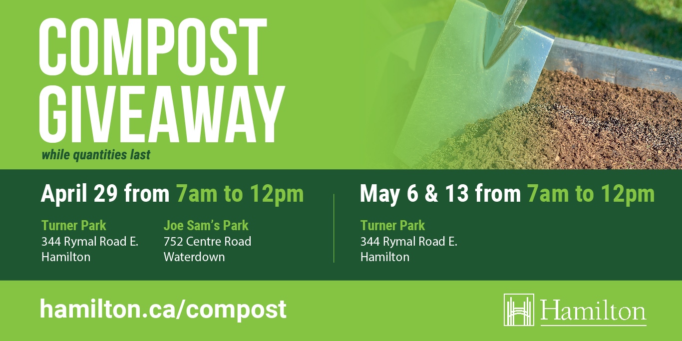 Last call! City of Hamilton hosting Free Tree and Compost Giveaway