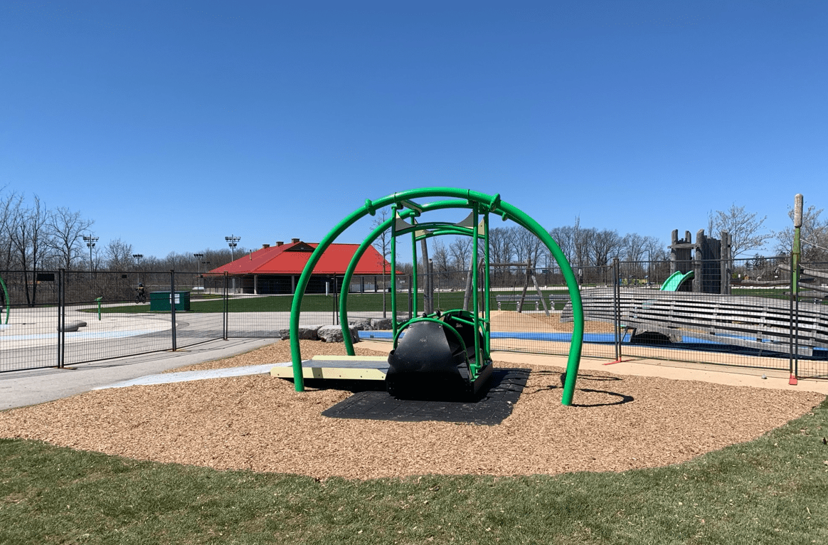 Wheelchair accessible swing installed at William Connell Park